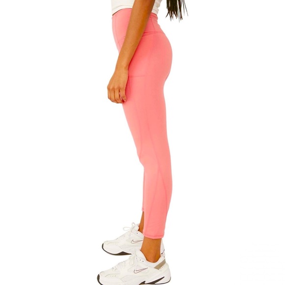 NWT Free People-  Plie All Day High Waist leggings in poppy- size M - Picture 9 of 9